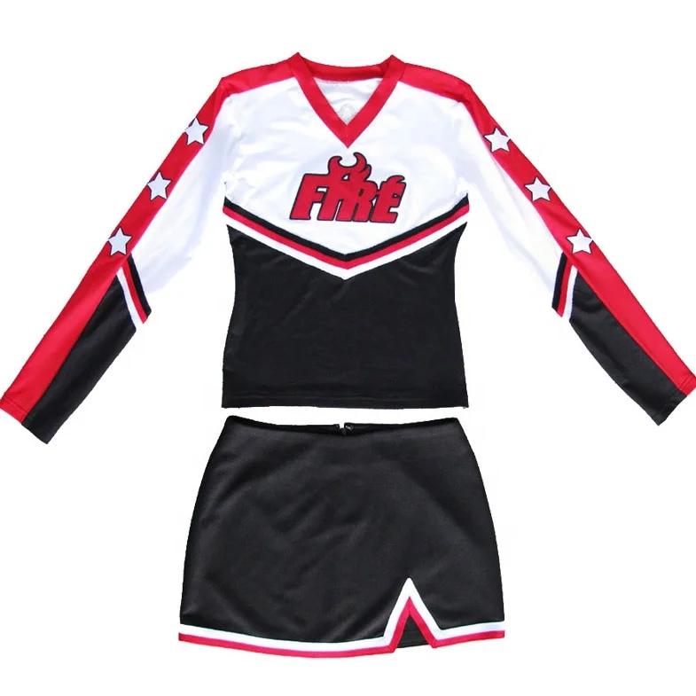 2022 cheerleader costumes: 100% heave polyester double knit