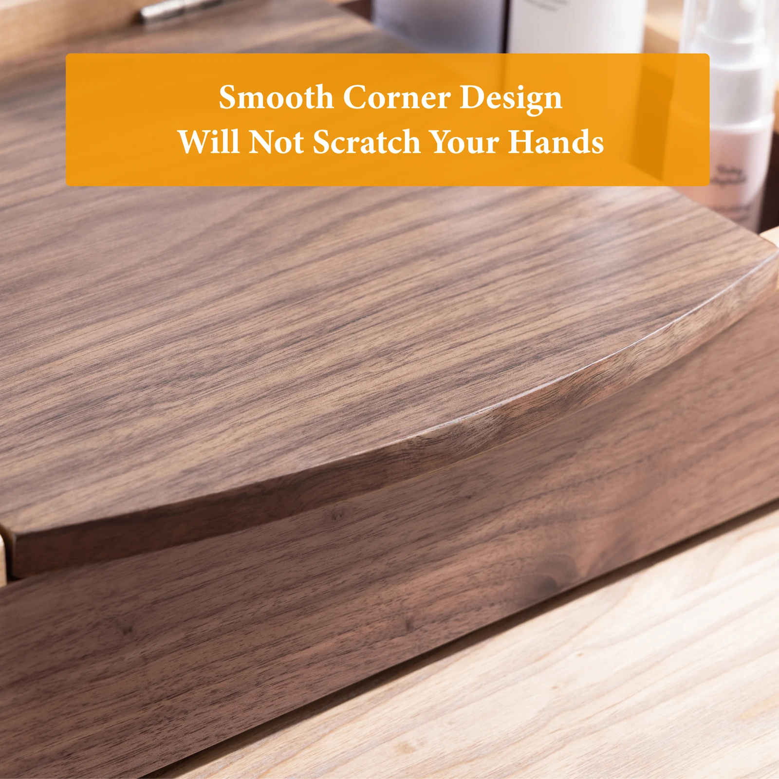 Luxury craft gifts jewelry case large capacity cosmetic organizer box storage makeup with wooden