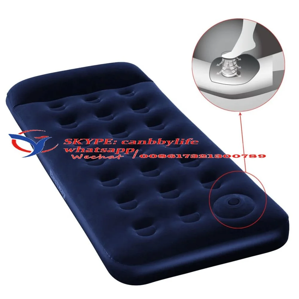 Bestway Airbed Queen Size Inflatable Mattresses Sleeping Mats Built-in Foot Pump Home Camping Outdoor