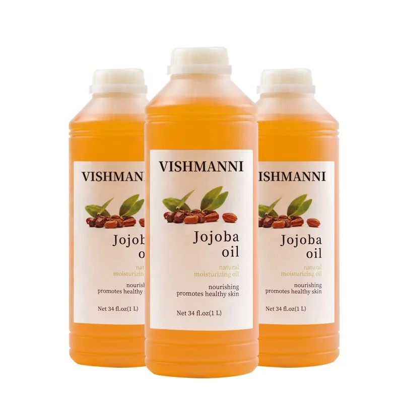 Jojoba Oil 100% Pure Carrier Oil Cold Pressed Golden Jojoba Oil For Hair Skin Care