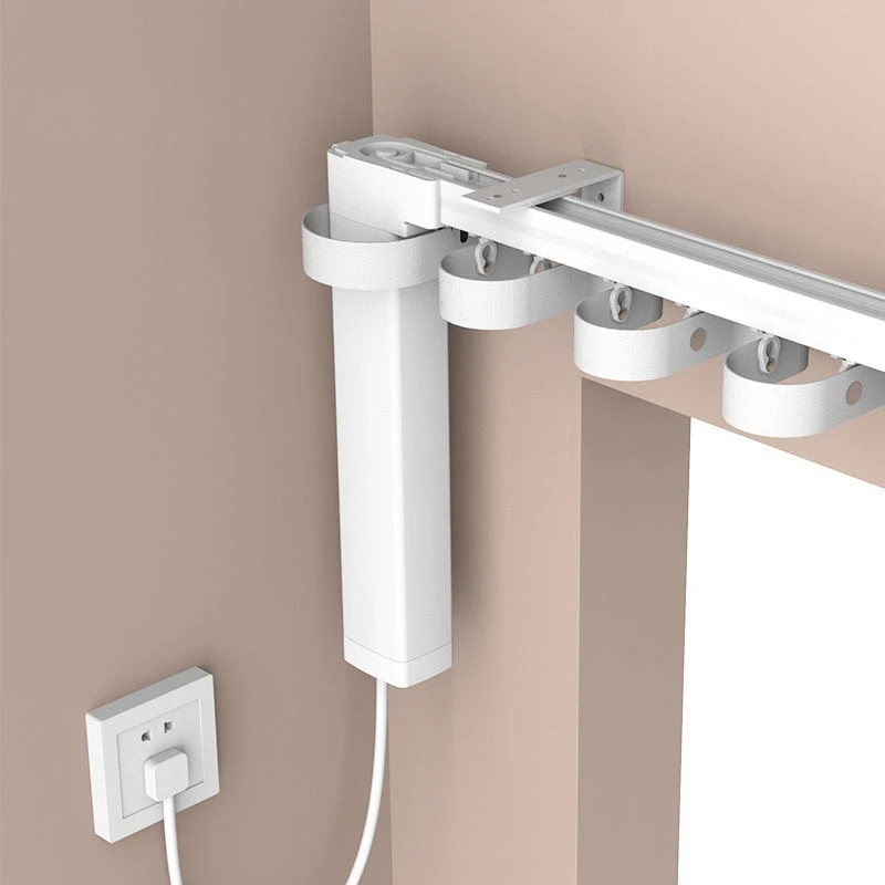 Autorail Tuya Curtain Motor with Wave Ripple Fold WiFi Control Automatic Aluminium Track motorized curtains
