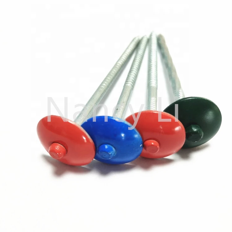 BWG 8 - 13 головка зонта гвоздь оцинкованный кровельный для Танзании