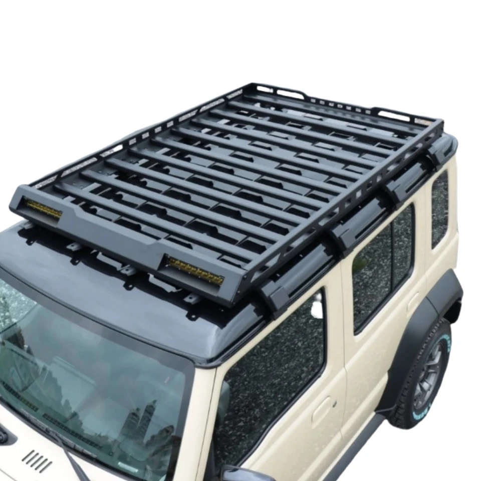 Новая багажная платформа TELLIKA, 5-дверная багажная стойка jimny со светодиодной подсветкой для Suzuki Jimny 2023 2024 2025, 5 дверей