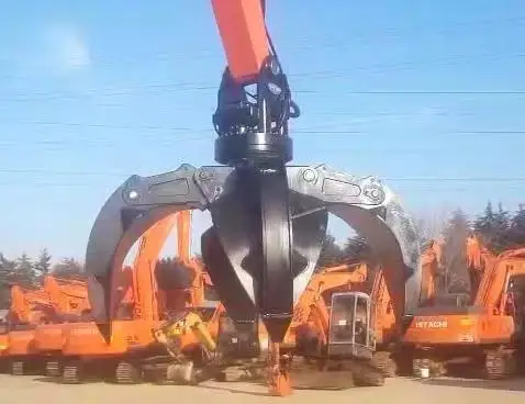 PromotionCustomized гидравлический грейфер с рычагом для ловли металлолома экскаватора 360 градусов вращающийся