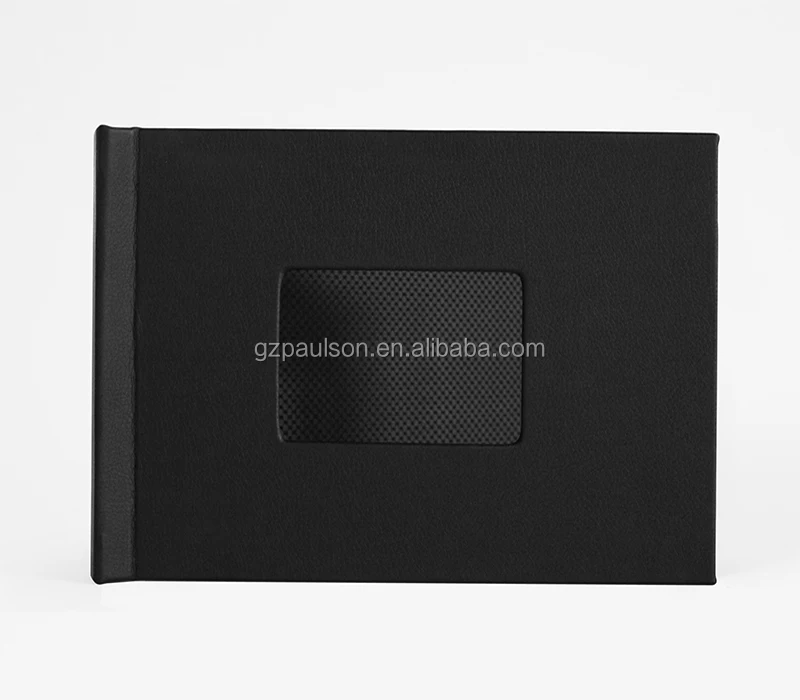A4 leather linen custom clamp Photo book