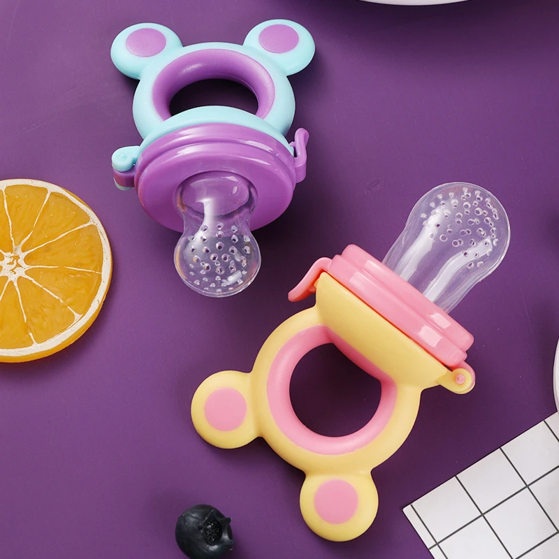 New Baby nipple Fresh Food Nibbler Baby Pacifiers Feeder Kids Fruit feeding nipple Safe Supplies Nipple Teat Pacifier Bottles