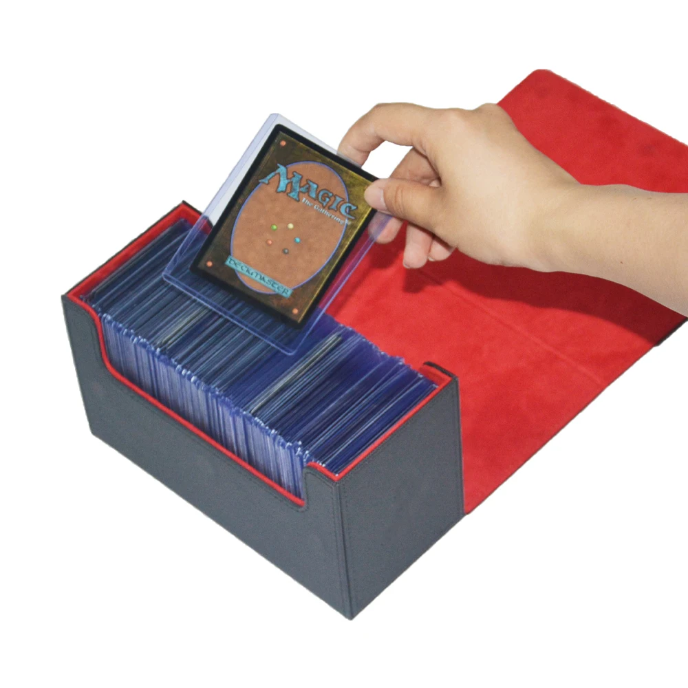 Bowen Waterproof PU Leather Storage Box, Box for MTG Toploader 35 PT Card Holder