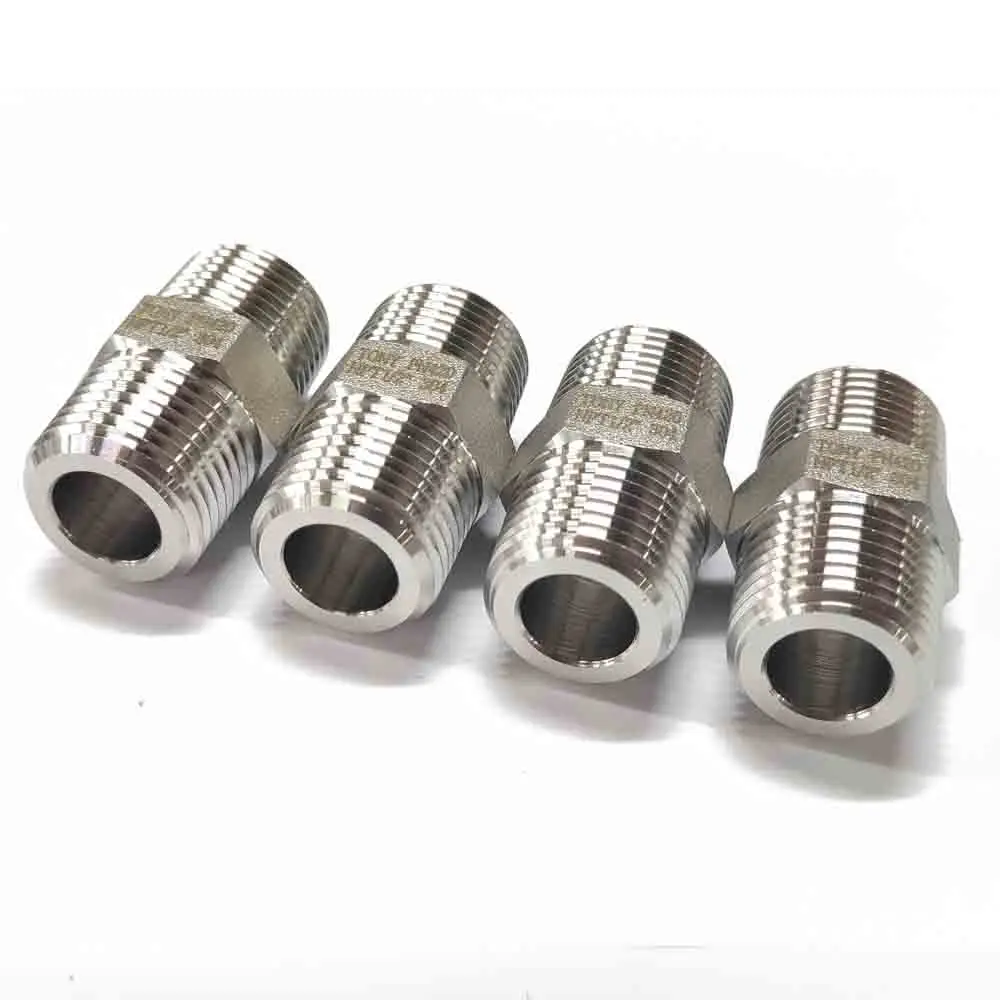 В наличии SS304 SS316 6000Psi шестигранная труба фитинг NPT наружная