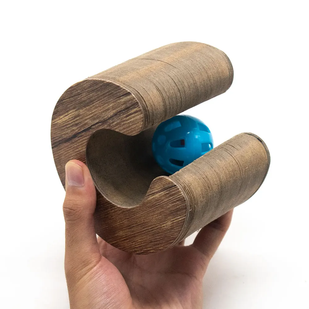 2022 New Cat Products Cardboard Cat Scratching Box Interactive Cat Toy Shape Change Toys for Pets