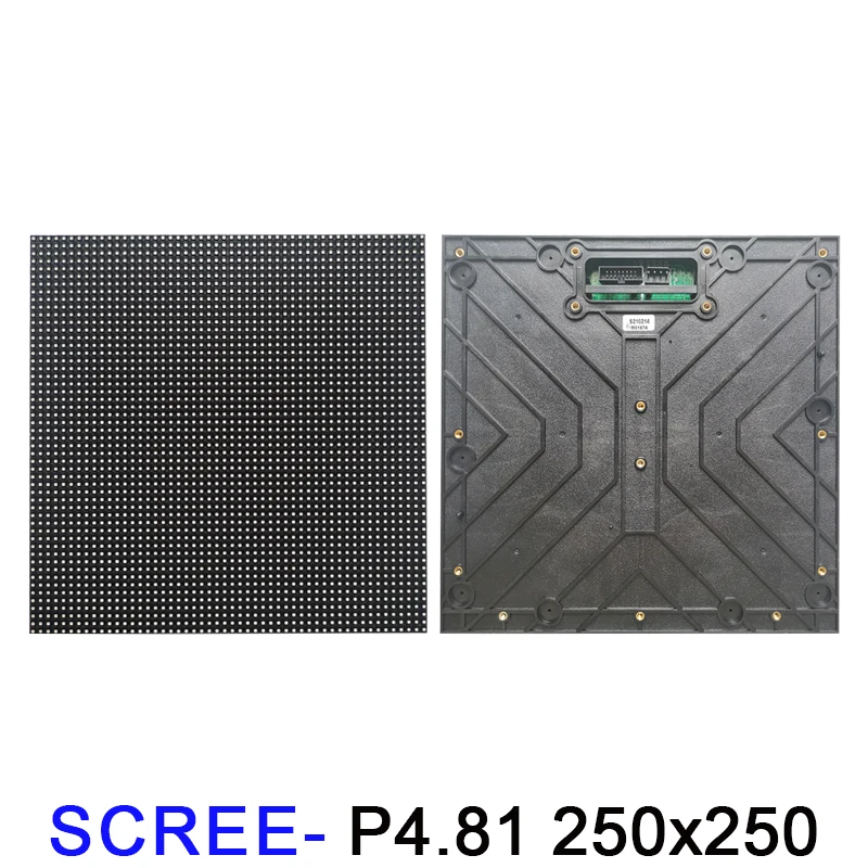 Popular waterproof outdoor P4.81 rental led panel advertising wall 250*250mm