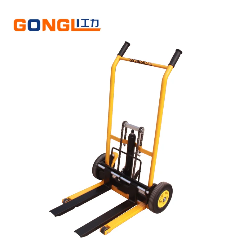 
High Quality Hydraulic Manual Stacker Hand Portable Operated Stackers with Fork 