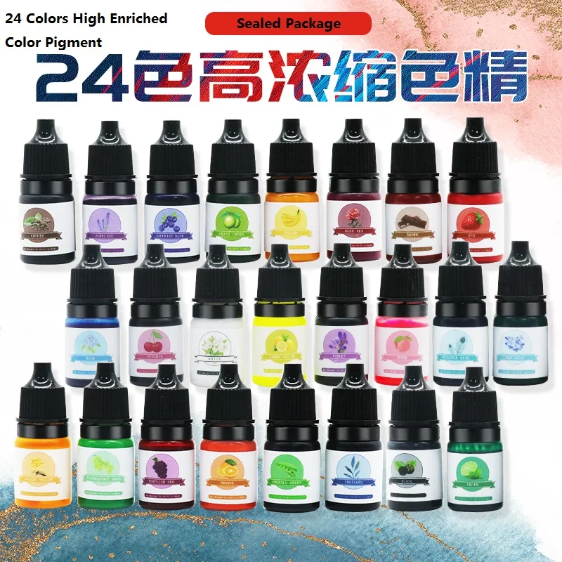Osbang Manufacturer 20 colors 5mlbottle High Enriched Color Pigment High Concentrated Color Pigment for candle epoxy resin