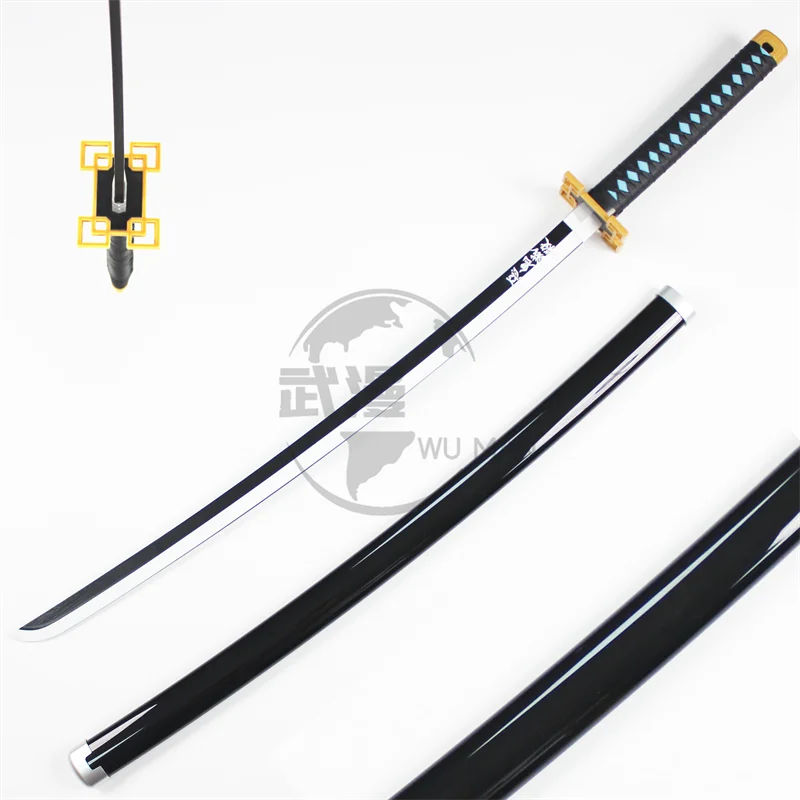 Wholesale japanese demon slayer katana swords Tokiyo Muichiro bamboo wood toy swords for adult cosplay