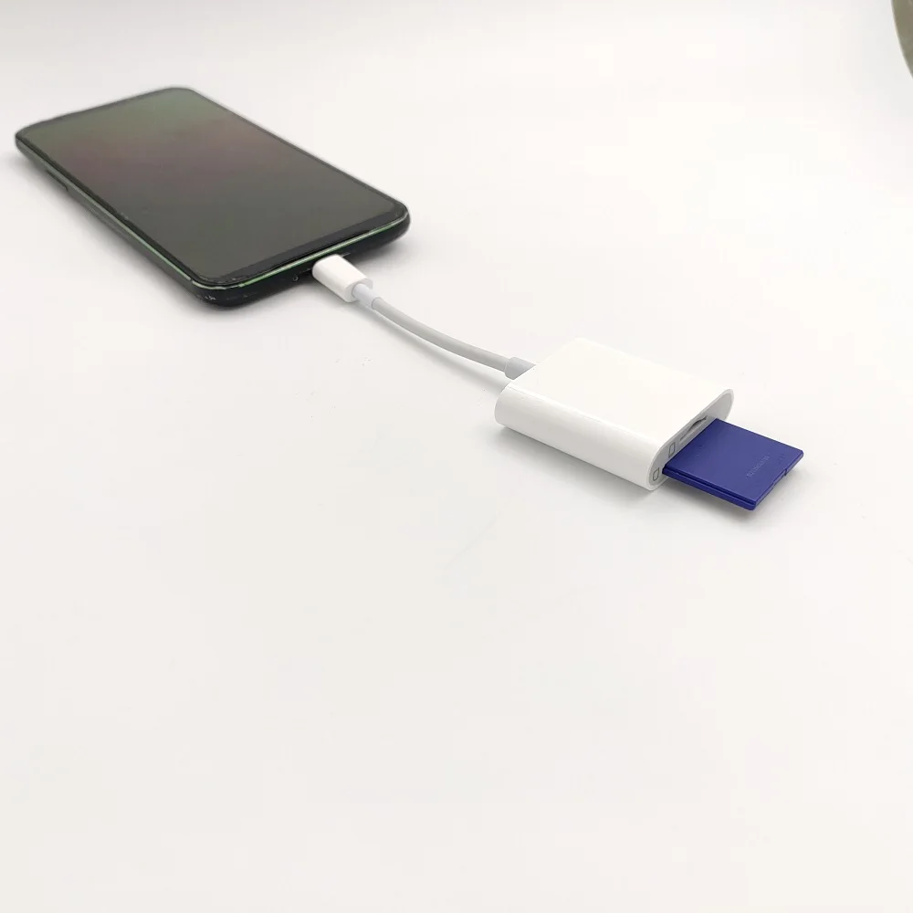 Устройство для чтения карт памяти USB C-SD адаптер SD/MicroSD-USB C [Thunderbolt 3] совместим с iPad Pro