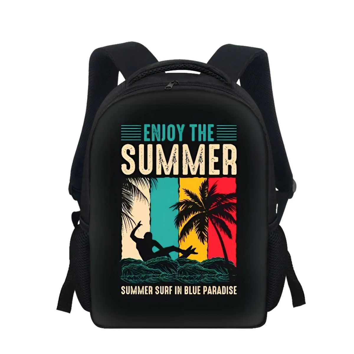 Wholesale Custom Burger Coke pizza doughnut ice cream picnic elemens Pattern 12 inch Student Multifunctional waterproof Backpack