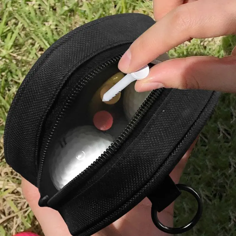 2023 Korean Outdoor Portable Polyester Zipper Smile Golf Mini Ball Bag