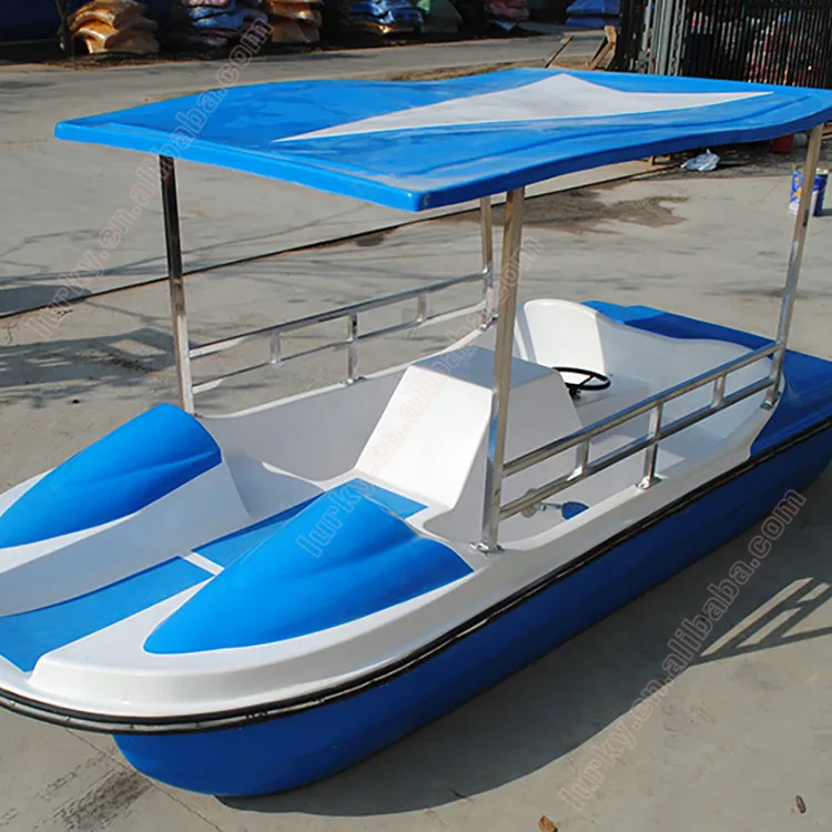 the most popular water park fiberglass human power foot paddle pedal boat water pedal boat