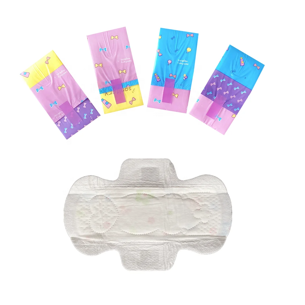 Hot Selling Free Sample Cotton Soft Natural Plant Sanitary Napkins, Wholesale OEM SAP Chip Absorption Disposable Sanitary Napkin