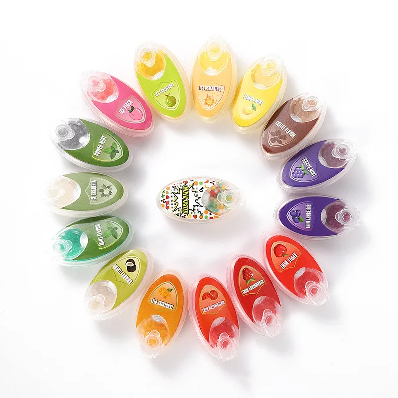 Mix Fruit Flavor Menthol Capsule Mint Beads Explosion Cigarette Pops Crush Ball Filter For Smoking