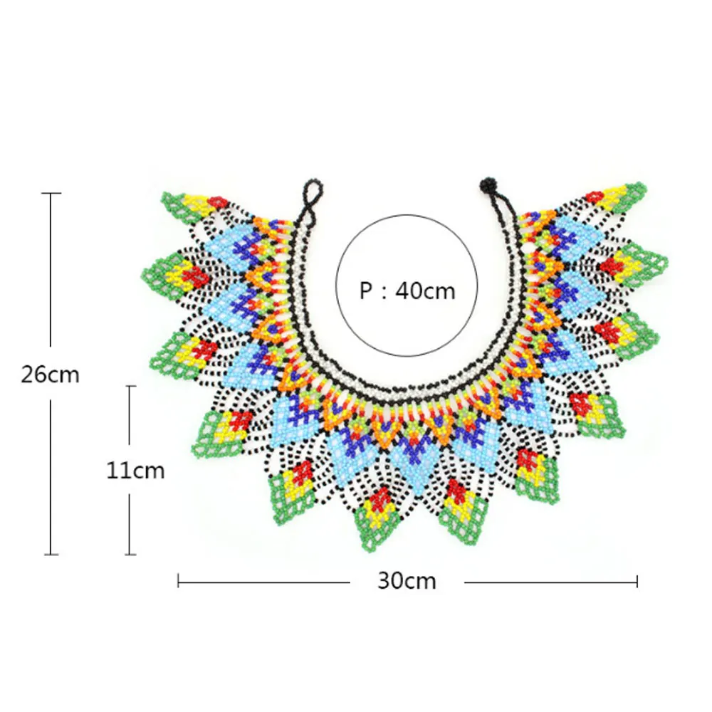 traditional african ancient ethnic princess tribal zulu beadwork beaded green bib statement necklaces jewelry