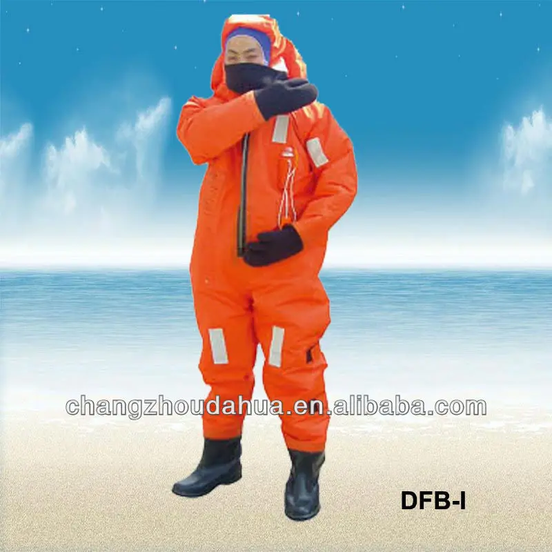 SOLAS certificate DFB-I Thermal Keeping Suit PVC foam Immersion Suit