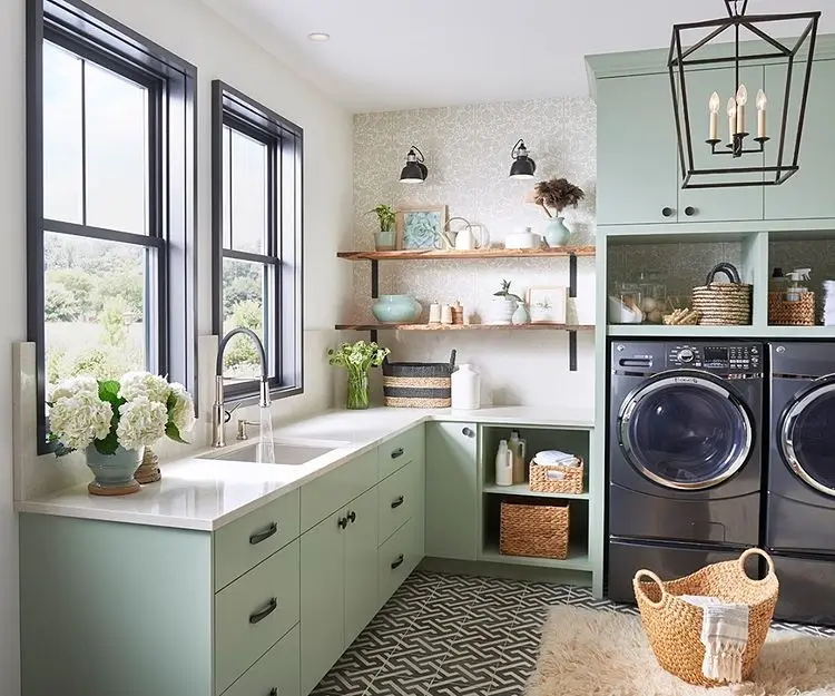 Factory High Quality Multi-functional Modern Freestanding Customized Bathroom Laundry Cabinet