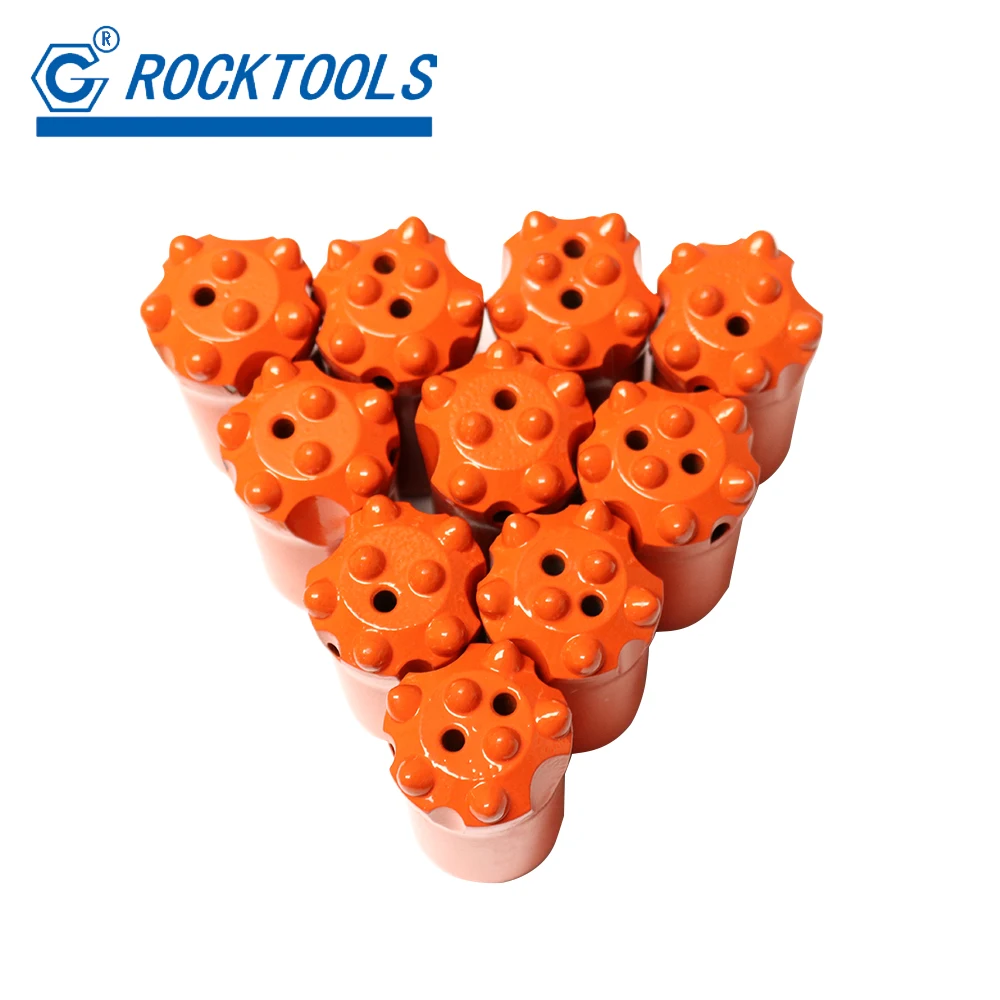 Epiroc Type Mining Borehole 32mm 34mm 36mm 7 Buttons Rock Drill Taper Drill Bit Of Mine Drilling Rig