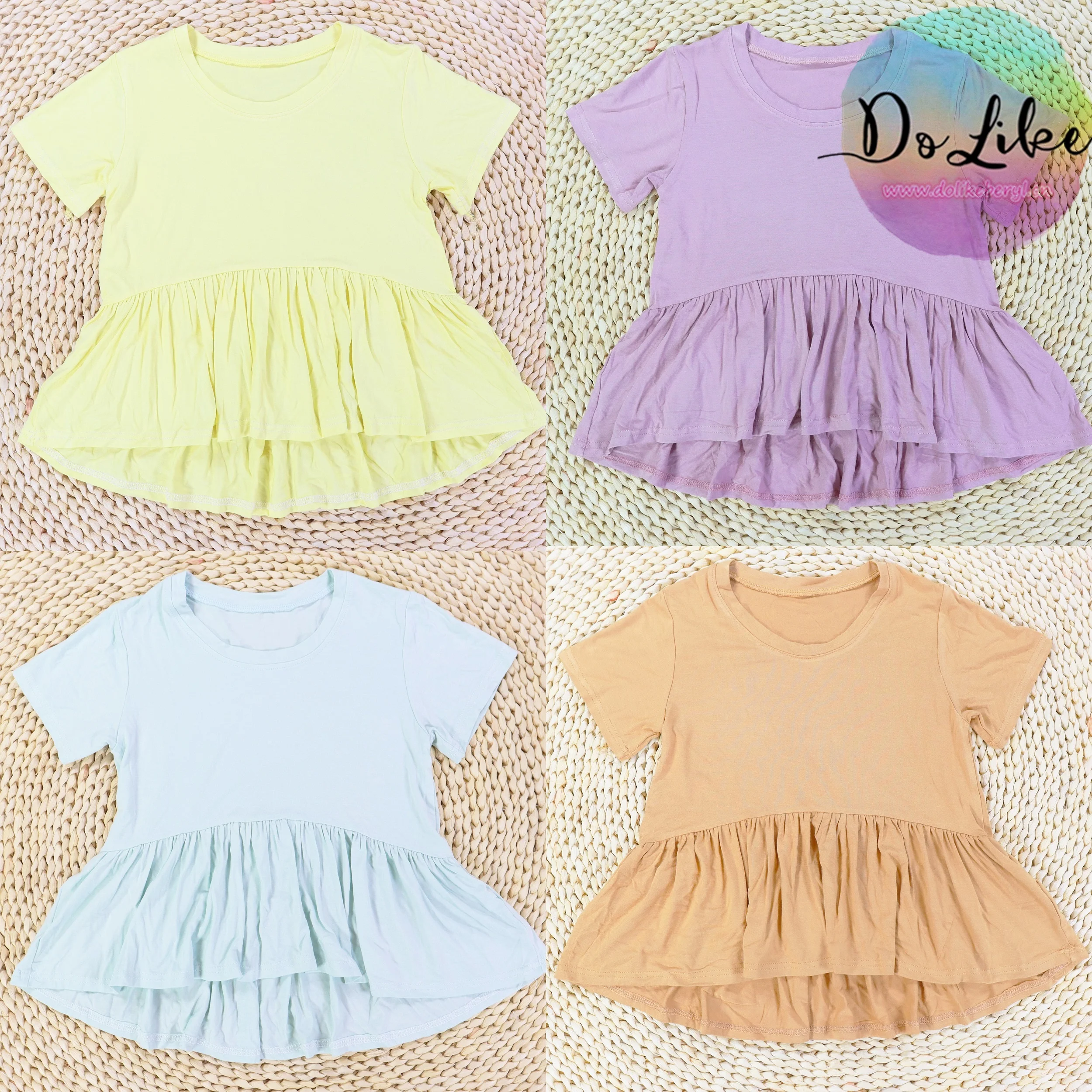 New arrival little girl clothes customized color kids jumpsuit with zipper wholesale girls bamboo clothing rompers