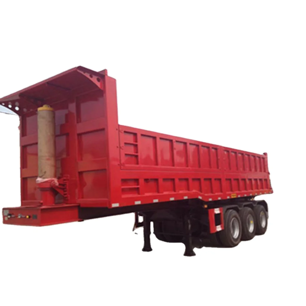 
Maowo OEM superior quality tri-axle 60 ton side tipper hydraulic cylinder dump trailers carrier trucks trailer for sale 