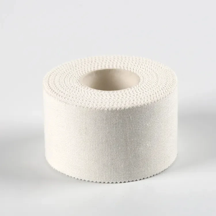 2.5cmx10m OEM Custom Logo Cut Edges Zigzag Zinc Oxide Sports Tape Latex Free Athletic Tape Roll For Sports Safety Factory Fuluo