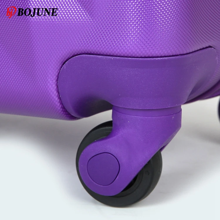 Adjustable Telescopic Handle Suitcase Bag Customized Trolley Bag Luggage Light Weight Luxury Purple Travel Luggage