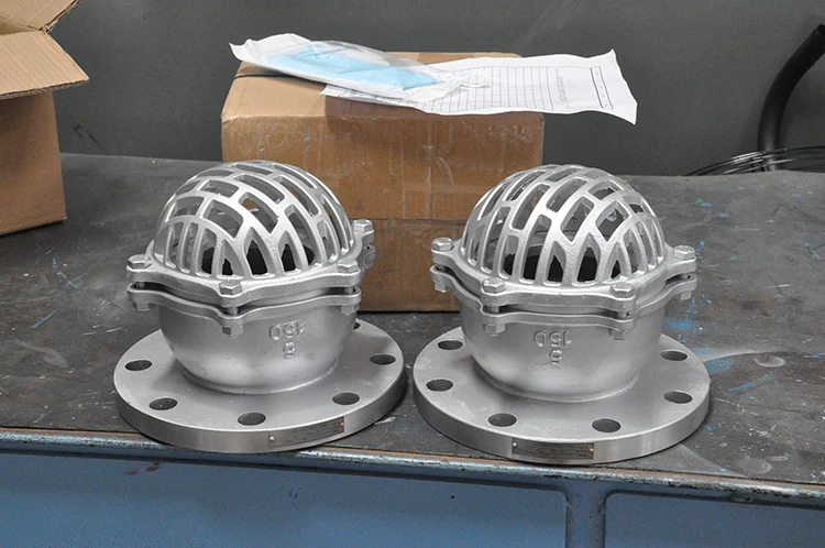 stainless steel water pump foot valve with strainer