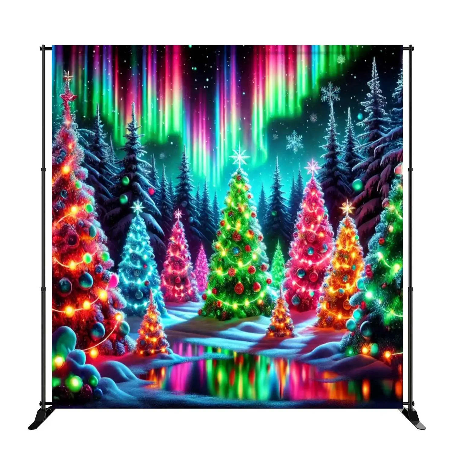 HLY 3M 10 by 10ft Backdrop Stand for Photography Wedding & Video Background Stand Frame Studio Lighting Banner Stands