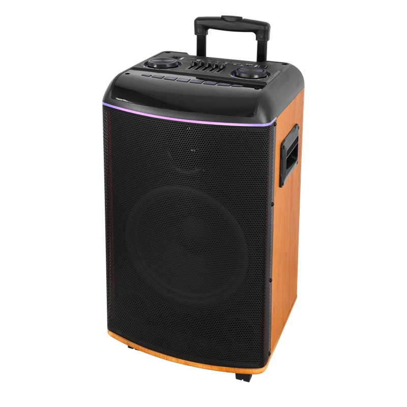 Лидер продаж 2025 12 дюймов woofer mdf высококлассная Беспроводная многофункциональная тележка 80 Вт bluetooth-динамик с микрофоном