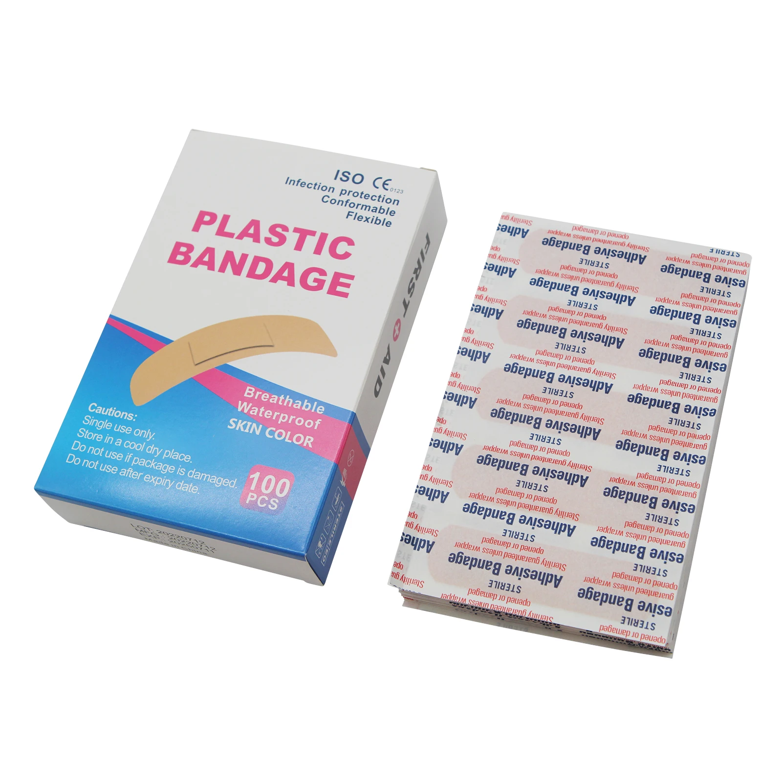 Hot-selling Waterproof and Customizable Band-Aids Plastic Bandages Protect Wound Band-Aids