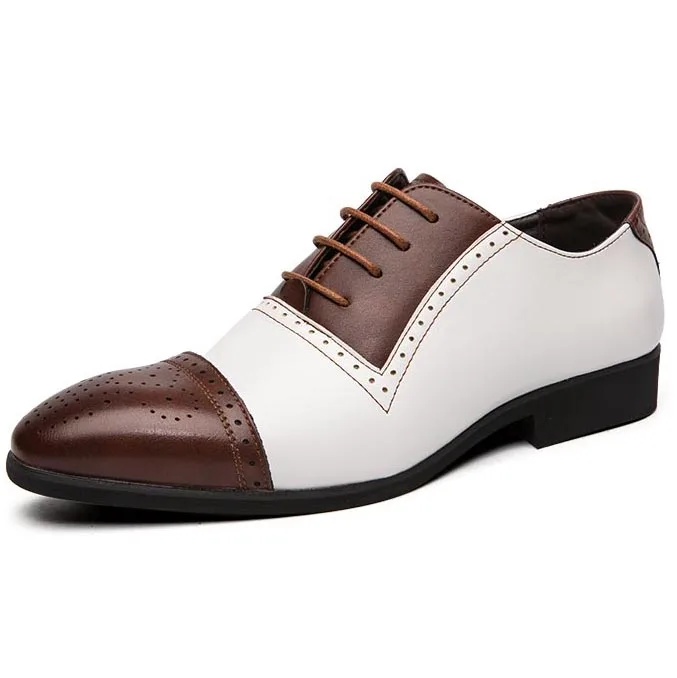 Fashion Men Italian Genuine Leather Shoes Casual Mens Brand Dress Shoes For Men