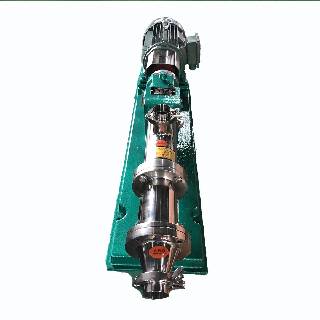 Sanitary Single Screw pump progressive cavity pump with reverse flow capabilities Screw Pump For High viscosity liquid
