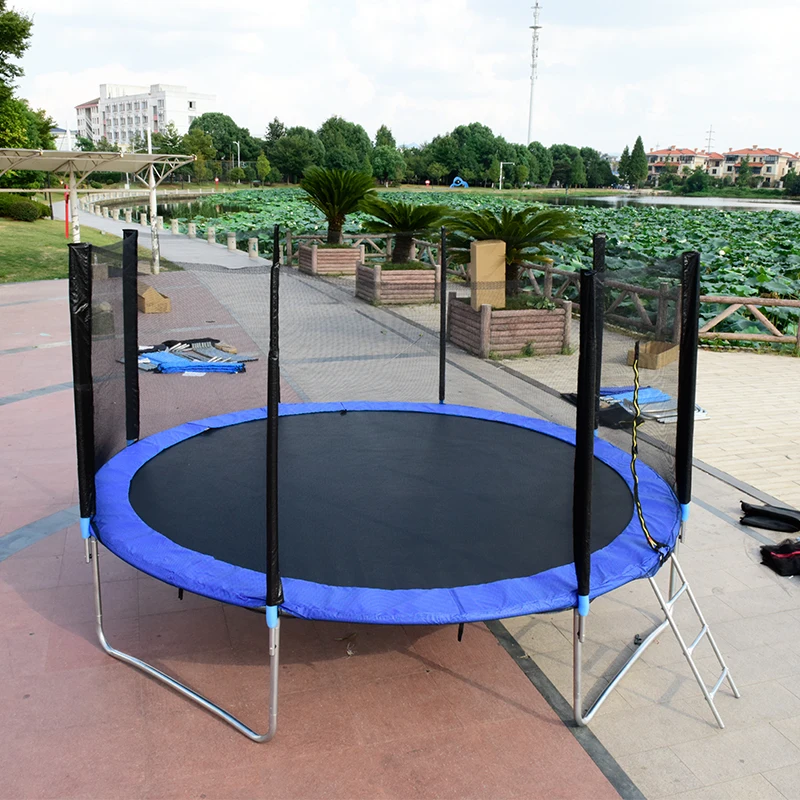 14 FT Jumping Fitness trampoline with ladder large trampoline for sale