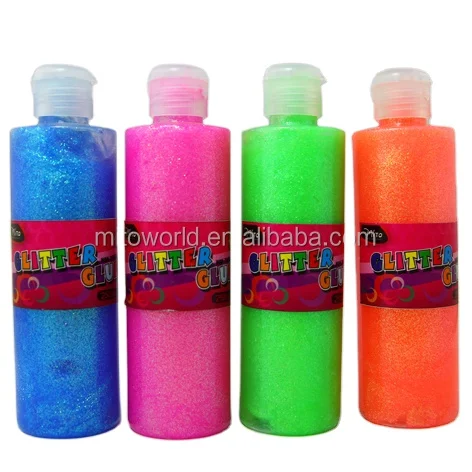 Wholesale non-toxic colorful dry fast glitter glue for DIY