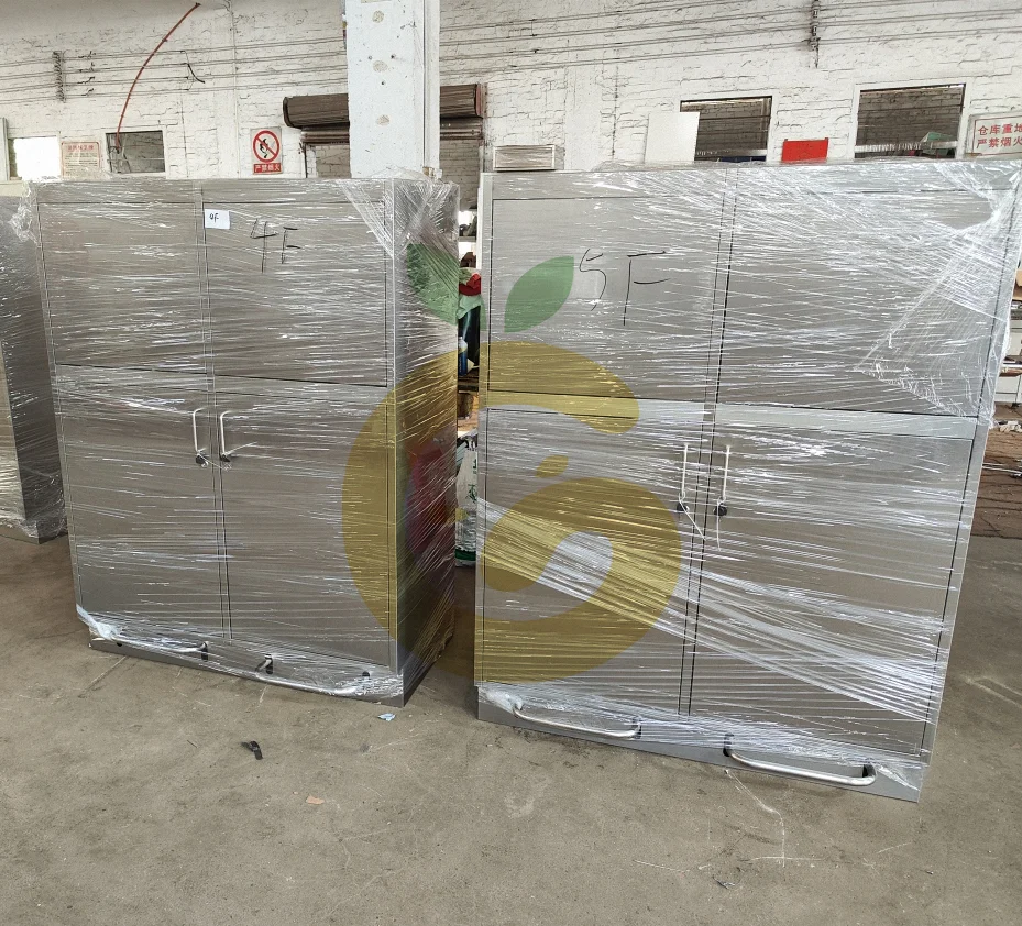 Best selling 304  Stainless Steel Chemical lab Waste Rubbish Garbage Collection Worktable Cabinet