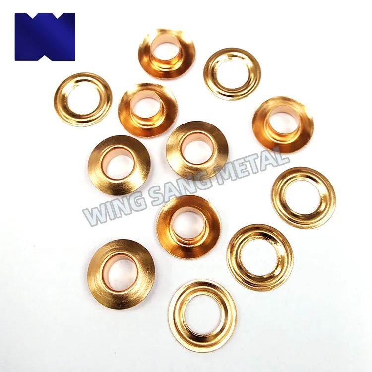 4mm~40mm Round Shape Metal Brass Copper Eyelets Grommets Good Price 2mm 3mm 4mm 5mm 6mm 8mm Small eyelets grommets