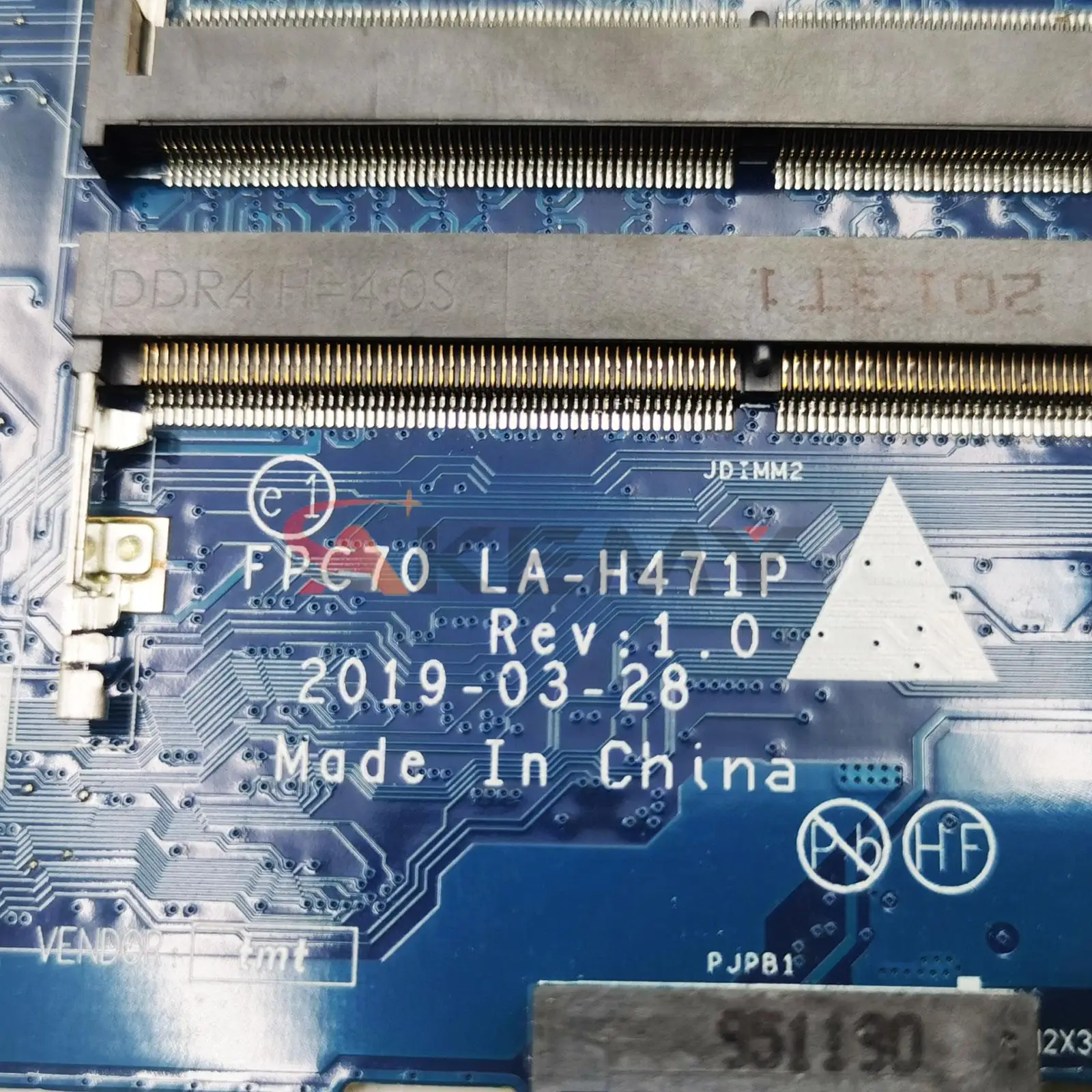 For HP PAVILION GAMING 17-CD laptop motherboard mainboard 17-CD LA-H471P motherboard with I5-9300H I7-9750H CPU GTX1050 3GB GPU