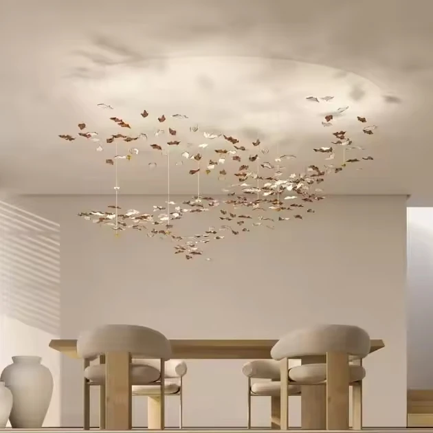 Hot Selling Modern Fancy Customized Ceiling Lamp For Home Hotel Store Pendant Big Entry Project LED Chandelier Light