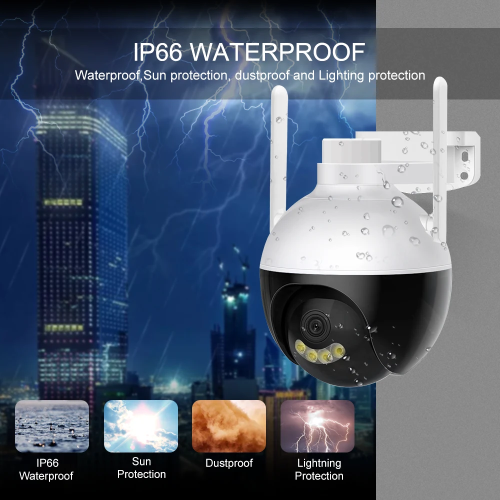 Новая модель 3MP CCTV PTZ наружная водонепроницаемая Wi-Fi беспроводная камера безопасности