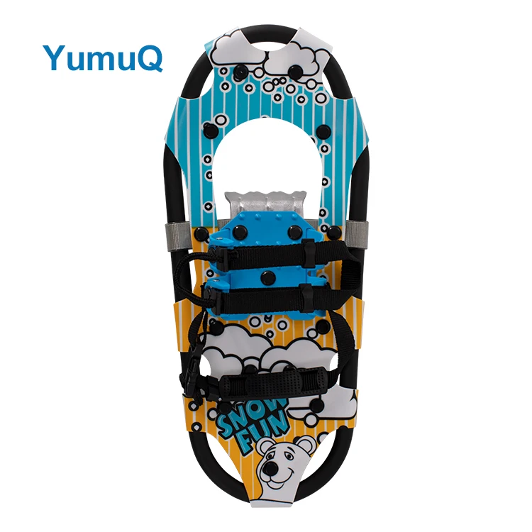 YumuQ New Design Winter Ski Training Light Weight Plastic Snowshoes Winter Sports With Extendable Deck for Sale
