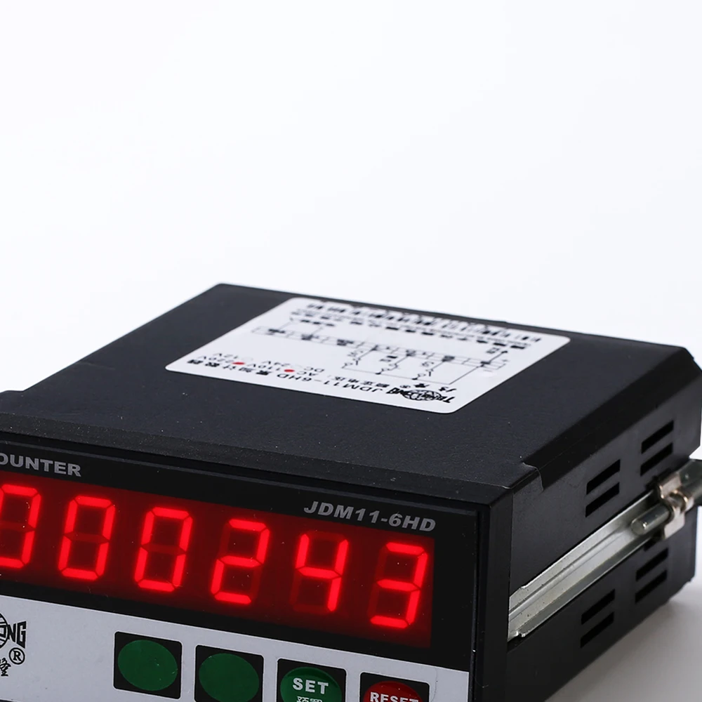 JDM11-6HD 110V-220V reversible count led time and length digital summary counter