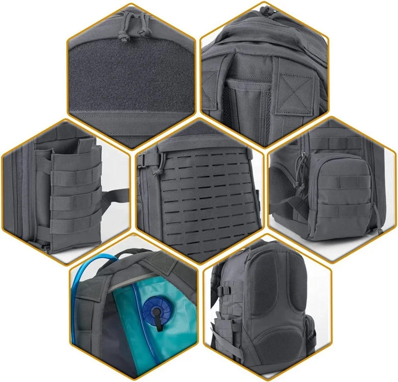 1000D CORDURA Tactical Gear 1-3 Days Assault Hiking Trekking Camping Bag Tactical Backpack