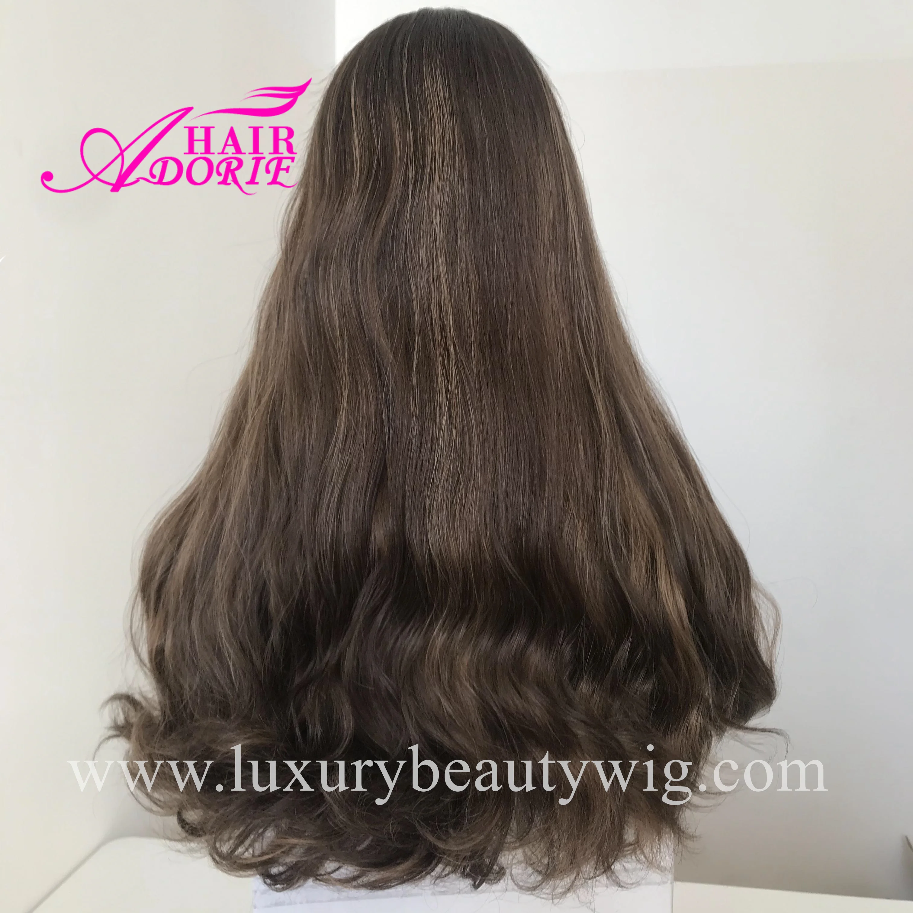 LXAD1 Five Star China Factory Supplier Virgin Silk Top lace European Hair Jewish Wig Kosher Wig Manufacturer