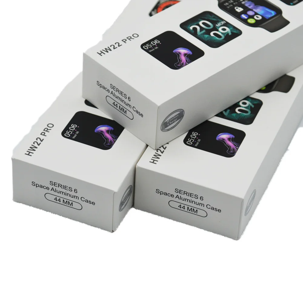 Hw22 plus pro 1.75 Smart Watch Wireless Charger Blue Tooth Call Series 6 Iwo Reloj Sport Original for apple iphone13