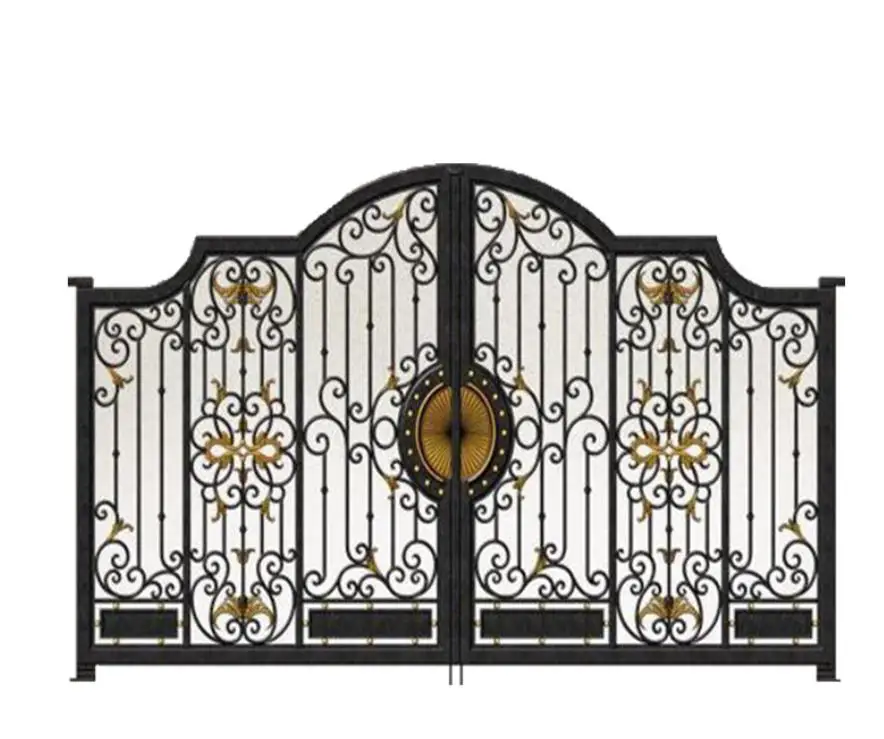 iron fancy gate boundary wall gate design